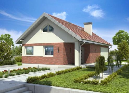 № 1002 Купить Проект дома Злотлинек. Закажите готовый проект № 1002 в Калуге, цена 38074 руб.