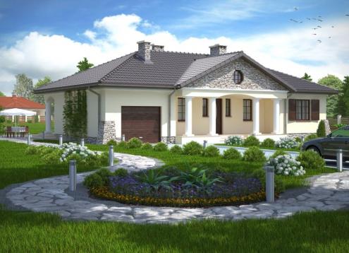 № 1073 Купить Проект дома Лидвинов. Закажите готовый проект № 1073 в Калуге, цена 47016 руб.