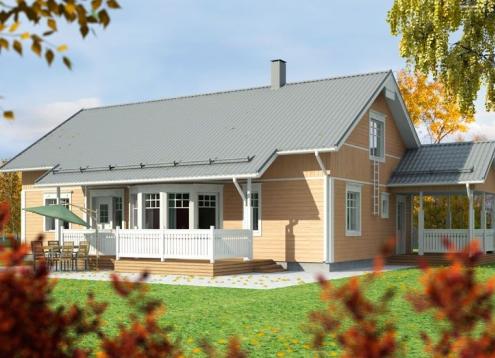 № 1182 Купить Проект дома Карелия 111-158. Закажите готовый проект № 1182 в Калуге, цена 39960 руб.