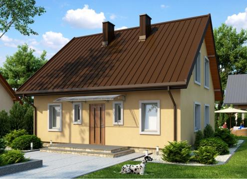 № 1573 Купить Проект дома Жарновец 2. Закажите готовый проект № 1573 в Калуге, цена 34236 руб.