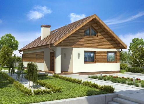 № 1595 Купить Проект дома Зотлинек 2. Закажите готовый проект № 1595 в Калуге, цена 38074 руб.