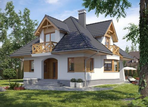№ 1603 Купить Проект дома Константин. Закажите готовый проект № 1603 в Калуге, цена 40680 руб.