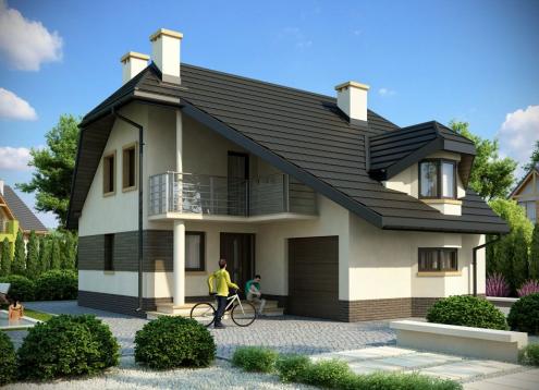 № 1606 Купить Проект дома Радушов. Закажите готовый проект № 1606 в Калуге, цена 32436 руб.