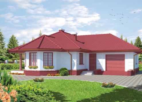 № 1615 Купить Проект дома Лбовь. Закажите готовый проект № 1615 в Калуге, цена 55332 руб.