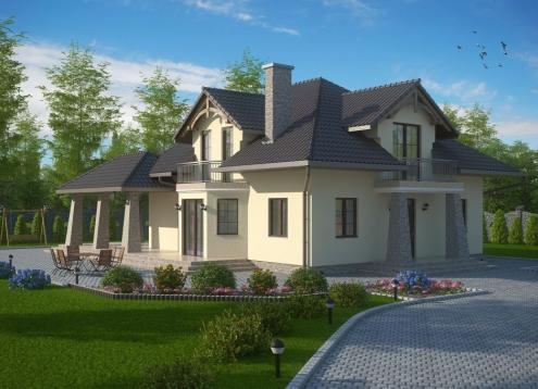 № 1617 Купить Проект дома Бабимост. Закажите готовый проект № 1617 в Калуге, цена 62316 руб.