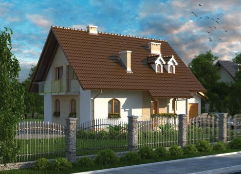 № 1661 Купить Проект дома Полесье. Закажите готовый проект № 1661 в Калуге, цена 49284 руб.