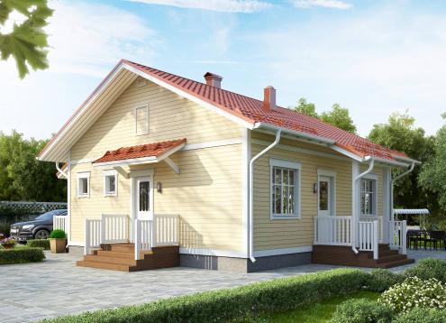 № 1662 Купить Проект дома Ателикоти 1-80А. Закажите готовый проект № 1662 в Калуге, цена 28800 руб.