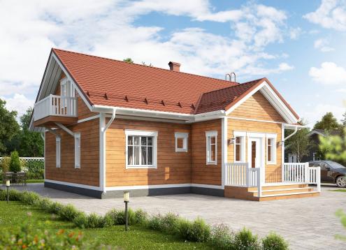 № 1673 Купить Проект дома Ателикоти 2-103А. Закажите готовый проект № 1673 в Калуге, цена 52920 руб.