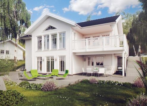 № 1715 Купить Проект дома Сундвик. Закажите готовый проект № 1715 в Калуге, цена 72720 руб.