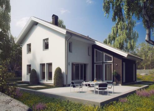 № 1718 Купить Проект дома Содервикен. Закажите готовый проект № 1718 в Калуге, цена 62640 руб.