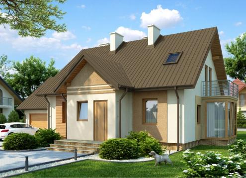 № 1814 Купить Проект дома Крокус. Закажите готовый проект № 1814 в Калуге, цена 47837 руб.