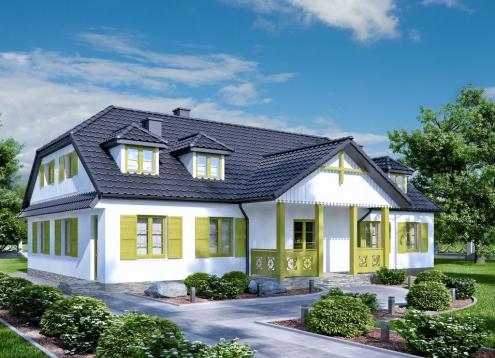 № 1827 Купить Проект дома Мирт. Закажите готовый проект № 1827 в Калуге, цена 114160 руб.